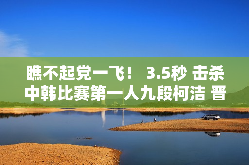 瞧不起党一飞！ 3.5秒 击杀中韩比赛第一人九段柯洁 晋级四强！